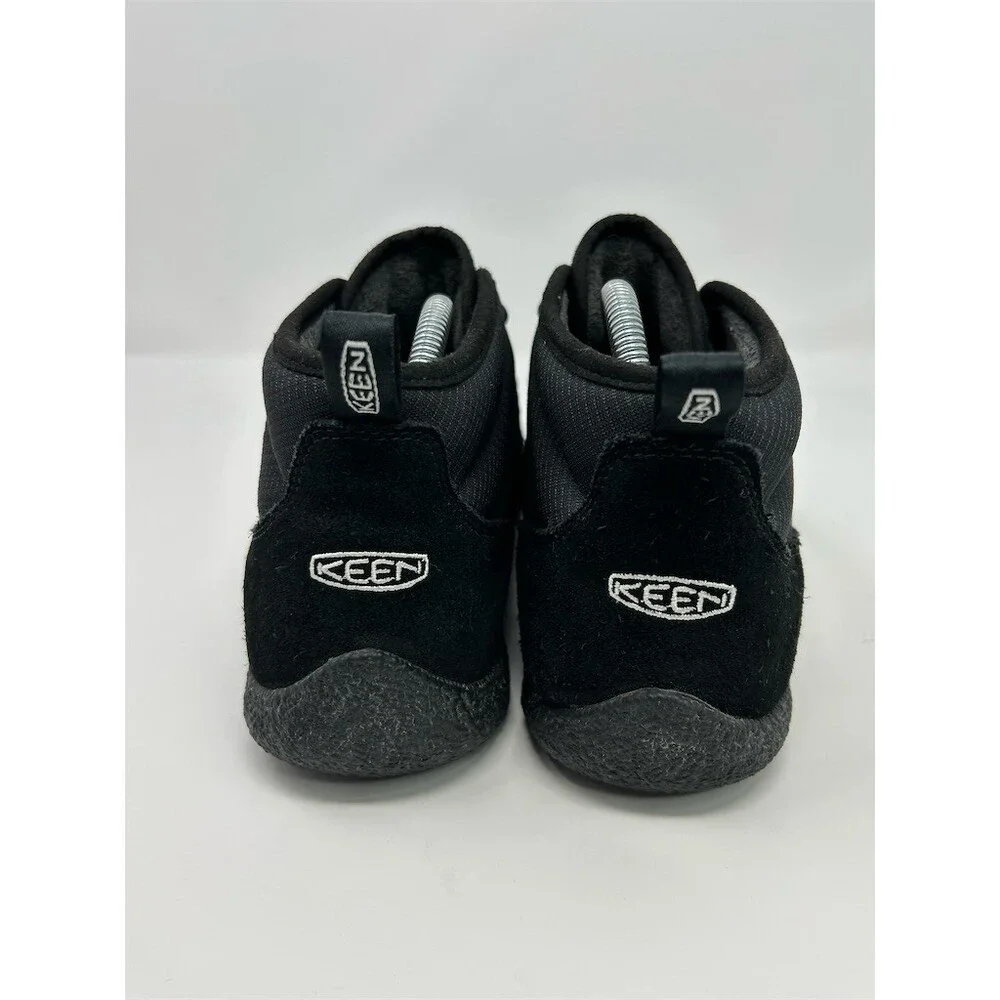 KEEN Howser II Quilted Chukka Boots Men's Black Slip-On Bungee Toggle Size 9